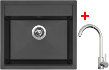 Sinks SOLO 560 Pureblack + ARCO celonerezová 